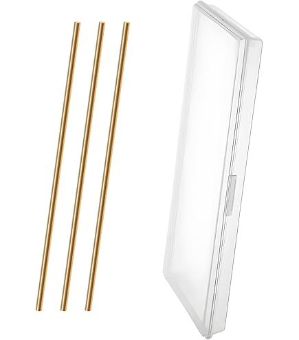 WUDOLI Barra Quadrata In Ottone Metallico Blocco In Ottone Lunghezza 200 Mm Spessore 5 Mm 6 Mm 8 Mm 10 Mm 15 Mm 20 Mm 25 Mm 30 Mm 35 Mm 40 Mm Utensili(5X5X200mm