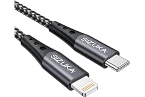 SIZUKA USB C do Lightning Kabel 2M/6.6FT, kabel ładowarki iPhone PD Szybki kabel ładowania Lightning do typu C Kompatybilny z iPhone 13 12 11 Pro XR XS Max X 10 8 7 6 Plus SE