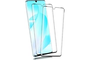 Carantee 2 Pièces Verre Trempé pour Huawei P30 Pro, Haute Sensibilité protection écran, 9H Dureté Résistant Montre pour Huawei P30 Pro vitre protection, HD Sans Bulles 3D Full Protection D'écran