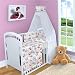 5 PCS 120x60 140x70 cm BABY BEDDING SET QUILT DUVET COVER PILLOW CASE BUMPER FOR COT STRAIGHT (To fit cot 140x70 cm, Owls White)