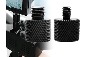 ZoeTekway 2 stycken stativ gängadapter 3/8 till 1/4 adapter och 1/4 till 3/8 adapter för kamerastativ, högtalare, mikrofonsta