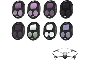 Pidynx Filter-Set für DJI Mavic 4 Pro – UV/CPL/ND/NDPL/Star/Night Objektivschutz-Set – Optisches Glas, mehrfach beschichtet, Schnellentriegelung, HD-Bild, leichtes Zubehör (8 Stück)
