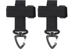 iCovalescent 2 Pezzi Porta Guanto, Porta Guanti Cinturone, Guanti da Lavoro, Portaguanti Cinturone, Clip per Giardini, Cantieri(Nero)