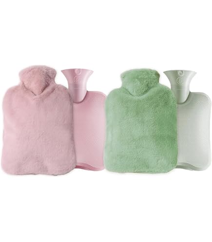 Lot De 3 Mini Bouillottes En Caoutchouc 1L - Rouge, Jaune, Bleu Pour Nuits Froides & Douleurs