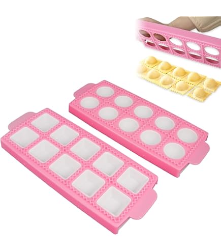 Set 7 Pièces MumdoYAL Pour Ravioli Et Dumplings - Moules Inox 7.5/8.5/9.5cm, Éplucheurs, Cuillère