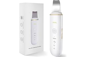 NUAL Peeling Ultrasonico Facial con 4 Modos de Limpieza Facial - Limpiador Facial Electrico,Cuidado Facial Mujer, Espatula Ultrasonica Facial