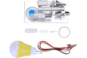 Weikeya 5 V. Stirling. Motore, Bicchiere Tubo Sostituzione Sterlina Motore Sterlina Principio Aria Stirling. Motore Inossidabile Acciaio Fatto(Multi.-Colore),strumenti per fare a mano