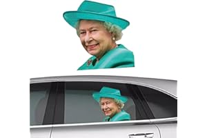 POLOGMASE Fenêtre La Reine Elizabeth Pour Véhicules, Fenêtre Voiture La Reine, Voiture La Reine D'Angleterre, Imperméables, Facile À Enlever
