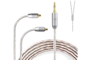 okcsc Ersatz-Audiokabel, IE300 auf 3,5 mm, 4-adrig, für Sennheiiser IE200/IE300/IE600/IE900 AKG N5005 N30 N40, 1,2 m