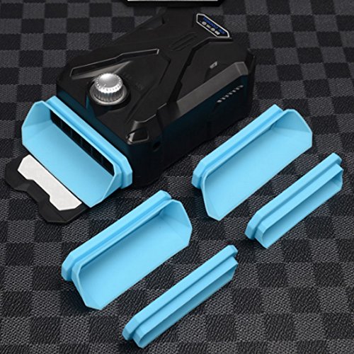 EletecPro Laptop Kühler Externe Kühlung Fans mit Vakuum, Air Hitze Gewinnung von USB Wind Speed Control, Junction 4 Standrohre, verstellbar Wind Speed, wiederverwendbaren Klebeband, Notebook Computer CPU-Cool Pad - 6