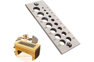 Metrisk 16 hål pluggplatta för att göra smala pluggar för pluggar, 4 mm-16 mm