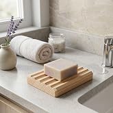 Dyris Doğal Masif Ahşap Sabunluk, 10x7 cm, Kaymaz Tasarım, Banyo ve Mutfak i&ccedil;in