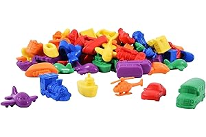 a2bsales Sorting Counters Starter Packs - Early Learning & Motor Skills Maths Toy - SEN Montessori (Transport - 24 Pk)
