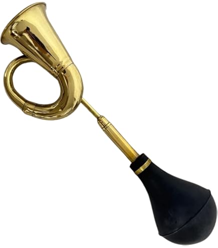 IBA Indianbeautifulart Vintage Brass Bugle Horn Retro Clown Horn