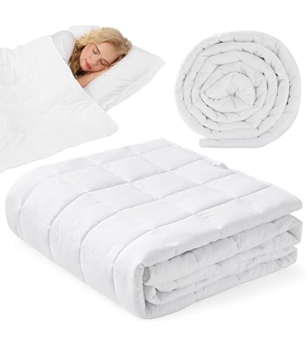 SLEEP COMFY Gewichtsdeken, zware deken 7 kg, 150 x 200 cm, Oeko-Tex- gecertificeerd, zware deken, microvezel, ontspanningsdeken, verkoelende therapie- en anti-stressdeken, alle seizoenen