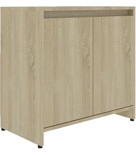 vidaXL Wastafelkast 58x33x60 cm bewerkt hout sonoma eikenkleurig