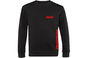 VIMAVERTRIEB® Sweatshirt Frankfurt - Brust & Seite - Shirt Pullover Pulli Fußball Fanartikel Fanshop