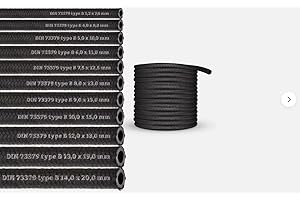 BK-POWERTCS (8 mm) 2 metros de manguera de gasolina manguera de aceite manguera diesel tubo de combustible para gasolina combustible diésel (NBR DIN-73379-B) (diámetro interior: 8,0 mm/diámetro exterior: 13,0 mm)