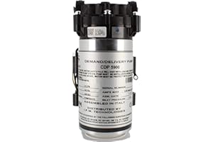 BELLEROFONTE Aquatec CDP 5900 pompa membranowa do odwróconej osmozy i przyłącza do wody 1/4 cala 6 mm 220 V