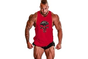 COWBI Camiseta de Tirantes Hombres Deportiva Culturismo Fitness Tank Top sSport Sin Mangas T-Shirt