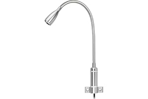 Meanyee Lampe de lecture murale à LED Lampes de chevet avec interrupteur tactile/dimmable en continu/cordon d'alimentation/réglable/tête de lit/blanc chaud (3000K) / 1 * 3W