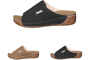 YIzdegg Damsandaletter klack eleganta – tofflor nättofflor som andas bekväma sommarskor ortopediska sandaler mjuka damskor öppen tå strandskor för inomhus/utomhus