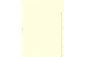 ‎FILOFAX Filofax 250192 Register A5, blanko, 6-er Set, weiß