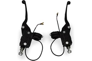 SWSDEE Pompe À Levier Hydraulique avec Maître-Cylindre de Frein de Moto,1 Paire de Levier de Maître-cylindre D'embrayage de Frein 22 Mm Noir pour Gy6 50cc 110cc 125cc 150cc 250cc Scooter