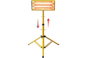 DATOUBOSS 2000W Lampada Infrarossi Carrozzeria Lampada per Asciugare la Vernice Auto Lampada di Polimerizzazione Vernici con Staffa telescopica per Carrozzeria Strumenti per la Riparazione del Corpo