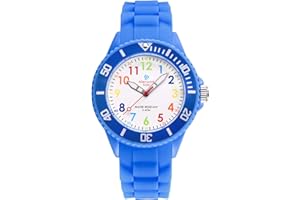 Alienwork Kids Reloj de Aprendizaje Infantil Niño Niña Tiempo de Aprender Impermeable 5 ATM