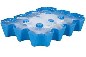 SL-EISBLOCK Flaschenkühler Bierkühler 0,5L, 34 x 25 x 6cm, Blau