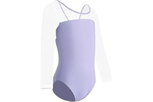 ZYXWVU Body Danza Classica Bambina con 3/4 Manica Lunga a Rete