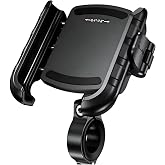 Coverzone Titreşim &Ouml;nleyicili Motosiklet Bisiklet Scooter ATV Telefon Tutucu Gidon Ve Ayna Bağlantılı Motor Tutacağı G&uuml;&ccedil;l&uuml; Tu