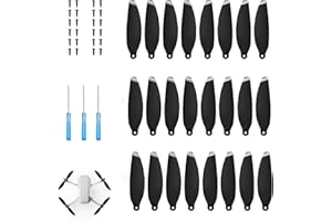 XERTEAM Propeller Compatible with DJI Mini 4K, Mini 2/SE/2 SE, 24 Pieces of Low Noise Wind 4726 FM Propeller Blade, Replaceable Noise Reduction Drone Accessories, Including Screws and Screwdriver (White)
