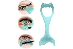 GOSHIES Silikonowy szablon do eyelinera, wielokrotnego użytku, szablon do rzęs, wielofunkcyjny eyeliner, dla początkujących, niebieski