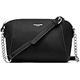 David Jones Borsa A Tracolla Donna Con Catena - PU Pelle Nero - Foto 4
