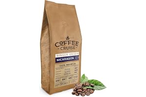 COFFEE CRUISE Nicaragua Kaffebönor 1kg - Mediumrost - Arom av Karamell och Honung - För Alla Kaffemaskiner - 100% Arabica