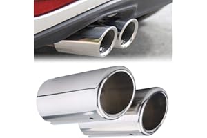 Qiilu Auto Terminali di scarico Tubi sistemi, Coppia di terminali di scarico per terminali di scarico auto per per 325i 328i