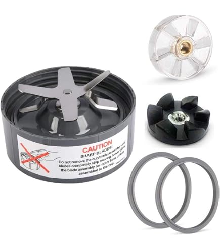 4 Guarnizioni Di Ricambio Per NutriBullet 600/900W – Anelli In Silicone Con 2 Ganci Per Pulizia E Rimozione