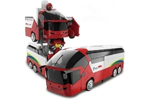 HIMOTO HSP 2.4GHz RC Ferngesteuerter Bus mit Transformations-Funktion, Beleuchtung inkl. Fernsteuerung und Akku, Truck-Modell, LKW, Auto, Car, Fahrzeug, Maßstab 1:18