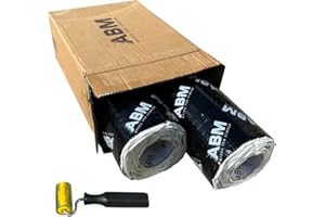 ABM ENJOY THE SILENCE ABM Alubutilo 2 rollos (2,5 mm x 40 cm x 5 metros) juntos, 2 m², aislamiento de sonido, aislamiento de sonido