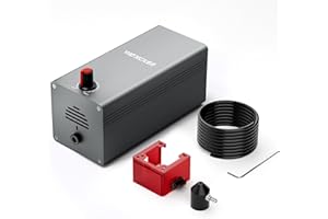 Woxcker Air Assist 30L/min Adjustable Air Assist Pump zum Schneiden und Laser Graviermaschine, Entfernt Rauch und Staub/Schützt das Modul, Geeignet für Meisten Lasergravierer