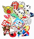 StillCool shifashionshop Vintage Graffiti Vinyl-Aufkleber für Skateboard/Snowboard-Koffer, Fahrrad, Auto Aufkleber, Mischung, 100 Stück - 2