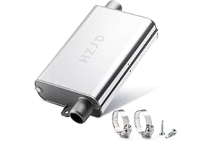HZJD Silenciador De Tubo De Escape, 24 mm, Para Calefactores DiéSel De Estacionamiento