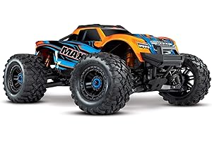 Traxxas Maxx 1/10 4WD VXL (TQi, TSM, No Batt, No Chgr) Orange with leds