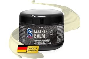 Dr. Wack S100 Baume pour Cuir 250 ML - Soins Cuir à l'huile de jojoba & à la Cire d'abeille - Protège de l'humidité & du vieillissement - pour Cuir Mat & Lisse - Entretien Moto Premium