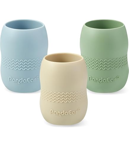 Gobelets D'Apprentissage Ana Baby - Lot De 2 En Silicone Sans BPA | Double Poignée, Lavables Au Lave-Vaisselle