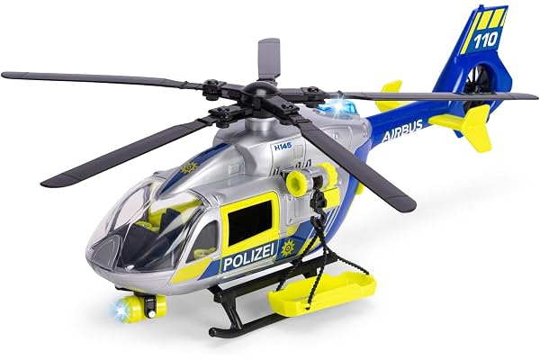 Dickie - Hélicoptère SOS 36cm - Pâles rotatives 36cm - Treuil Mobile - 203716028038