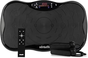 VirtuFit Fitness-Vibrationsplatte - Fitness Powerplate - 10 Trainingsprogramme - 99 Geschwindigkeitsstufen - Ausdauertrainingsgerät
