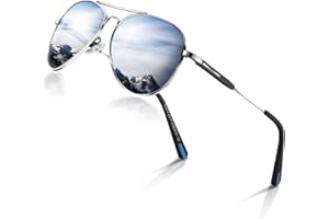 DADA-PRO Sunglasses Mens Polarised Sunglasses Womens Pilot Sun glasses Black Designer UV Protection Mirrored Reflective Dark Shades for Driving Hiking Running